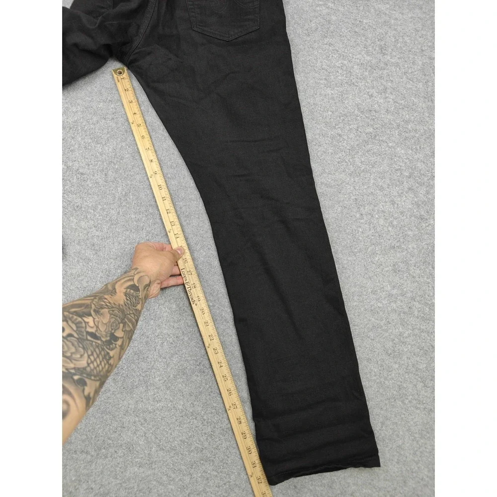AG Adriano Goldschmied The Graduate Jeans Mens 34x3 Black Tailored Leg Denim